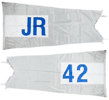 2015 “JR/42” Jackie Robinson Flag Flown on Wrigley Field Rooftop 
